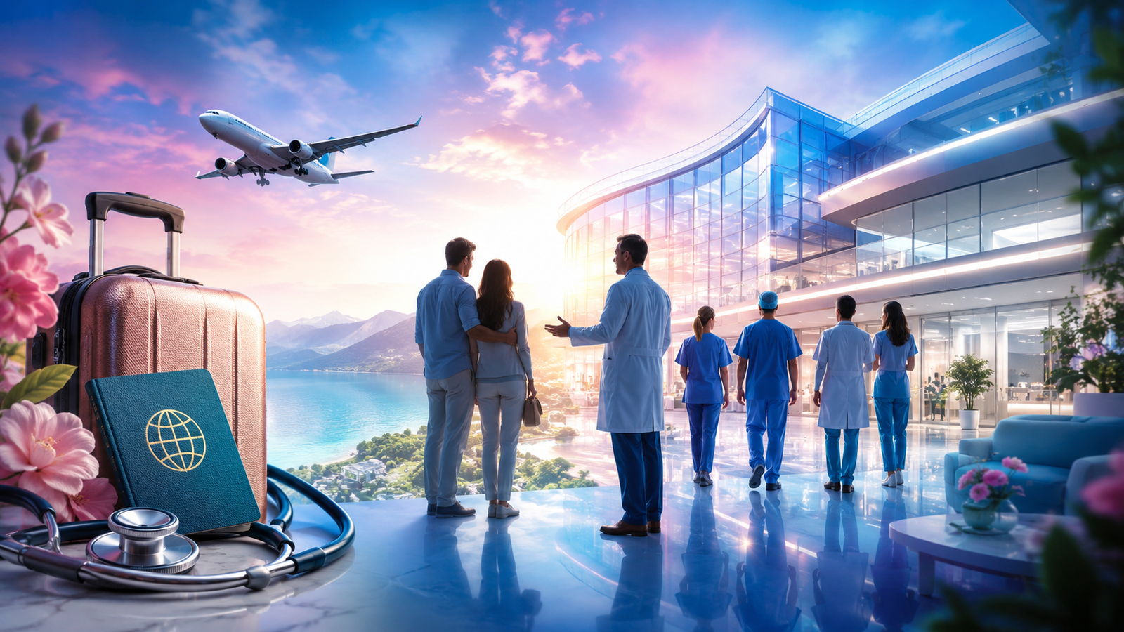 International medical tourism assistance at a modern hospital